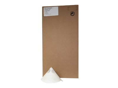 Colador de papel Gerson, nylon, 80µ, malla blanca, caja neutra