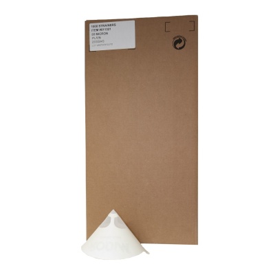 Colador de papel Gerson, nylon, 80µ, malla blanca, caja neutra