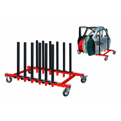 Mobile panel rack, 5 panel capacity