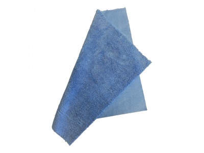 Chiffon microfibre bleu, moelleux/lisse