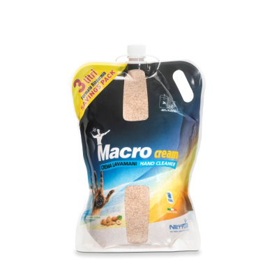 MacroCream handcleaner 3 ltr (refill) pouch
