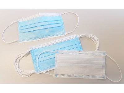 Disposable non-woven mask, 3-layers