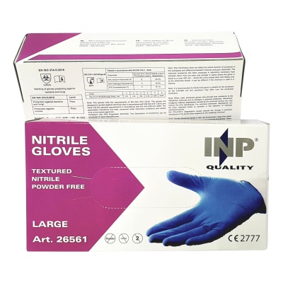 INP gants nitrile, non poudré