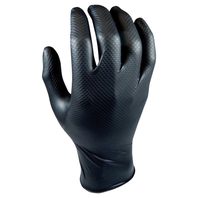 Guantes de nitrilo con superficie con textura