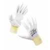 White polyester PU coated glove