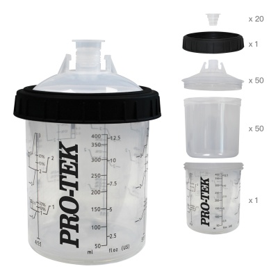 Pro-Tek Flexible Paint Cup System 650 ml 125µ